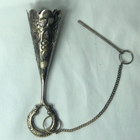 Other - Vintage Silver Tusie-Mussie Flower Bouquet Holder or Candle Snuffer